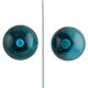 Turquoise Round Glass Drawer Knob